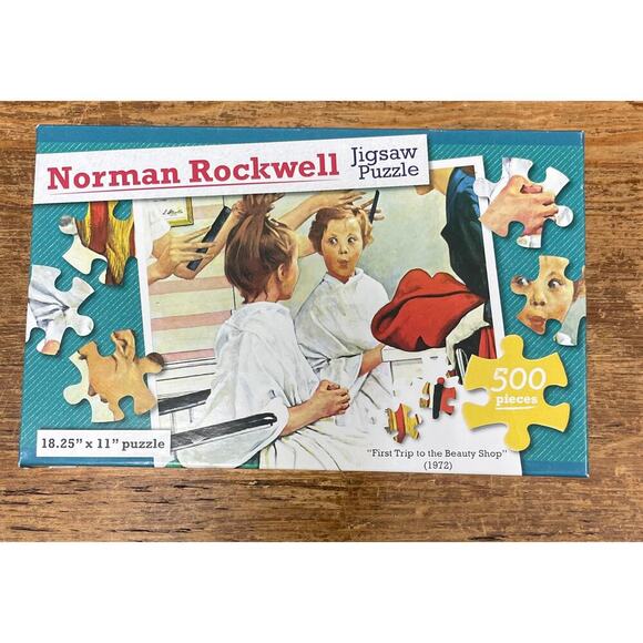 Norman Rockwell "First Trip to the Beauty Shop" 500 Piece - Picture 1 of 2